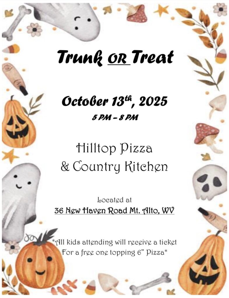Hilltop Pizza Trunk or Treat