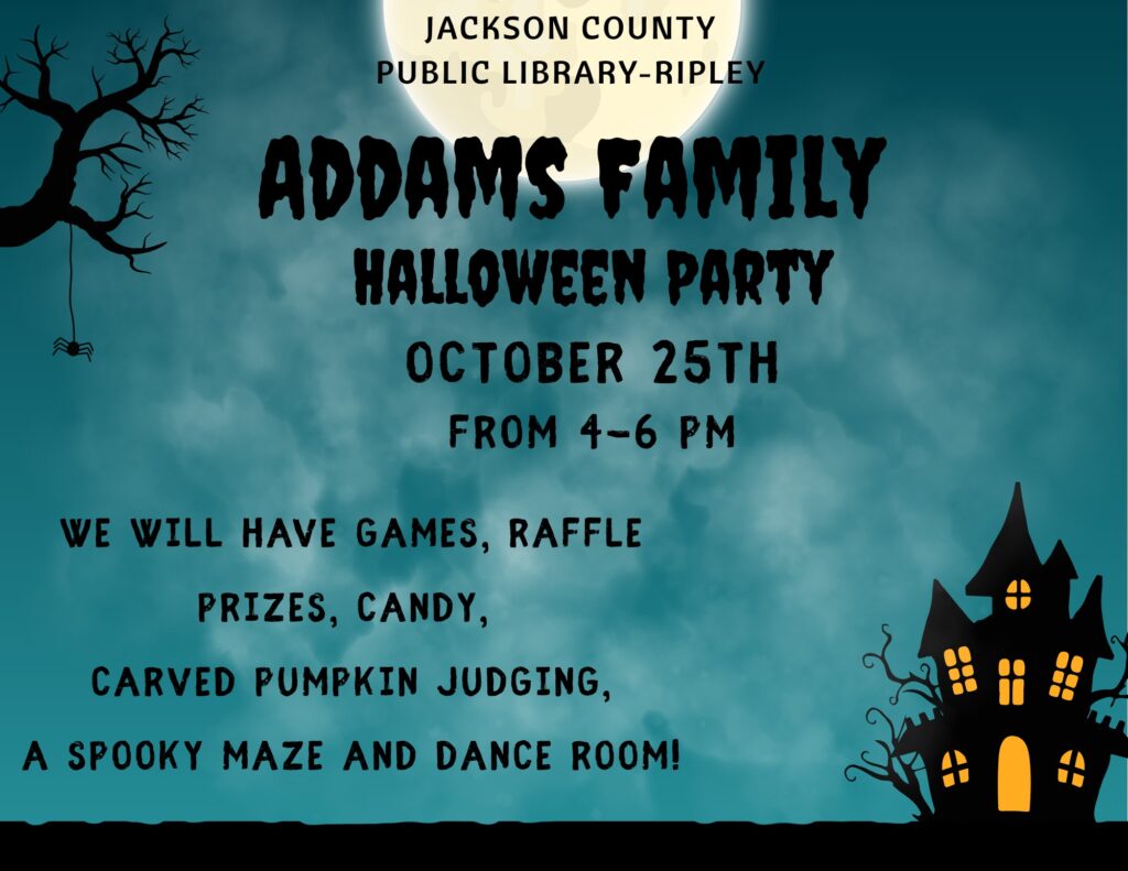 Adams Family Halloween Party - Ripley Library