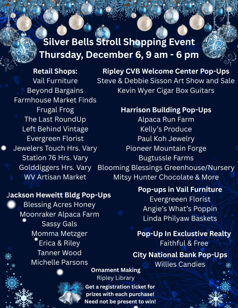Silver Bells Stroll Shopping Event